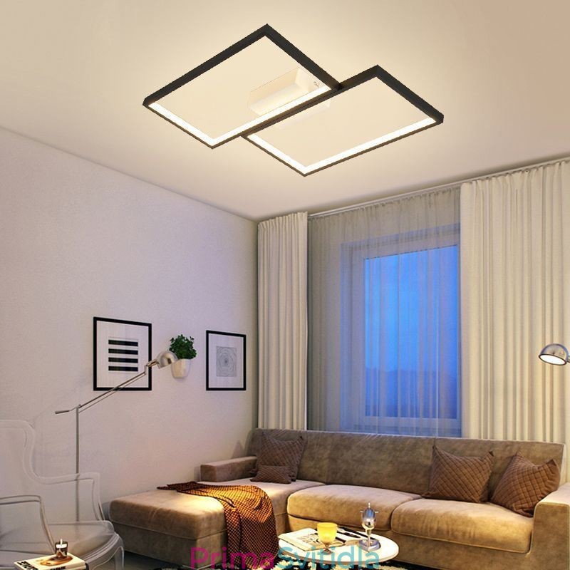 Zapuštěná mozaiková geometrická čtvercová stropní lampa