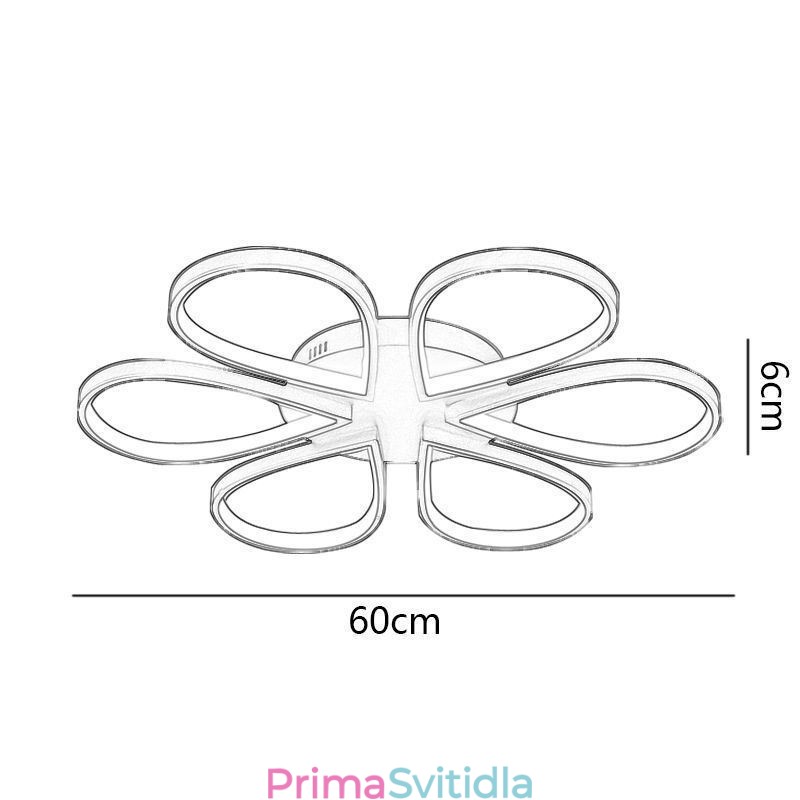 Minimalistické stropní svítidlo pro zapuštěnou montáž