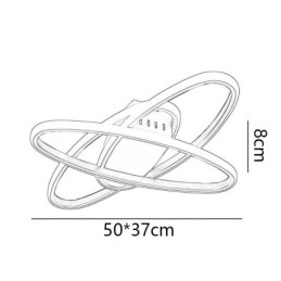 Zapuštěné minimalistické stropní svítidlo Surround Planet