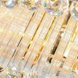 Křišťálové zapuštěné kulaté křišťálové stropní svítidlo s dálkovým ovládáním 80CM