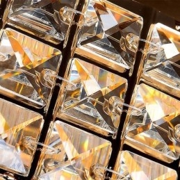 Křišťálové zapuštěné kulaté křišťálové stropní svítidlo s dálkovým ovládáním 80CM