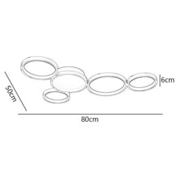 Moderní zapuštěné hliníkové umělecké stropní svítidlo