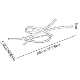 Minimalistické zapuštěné hliníkové umělecké motýlkové stropní svítidlo