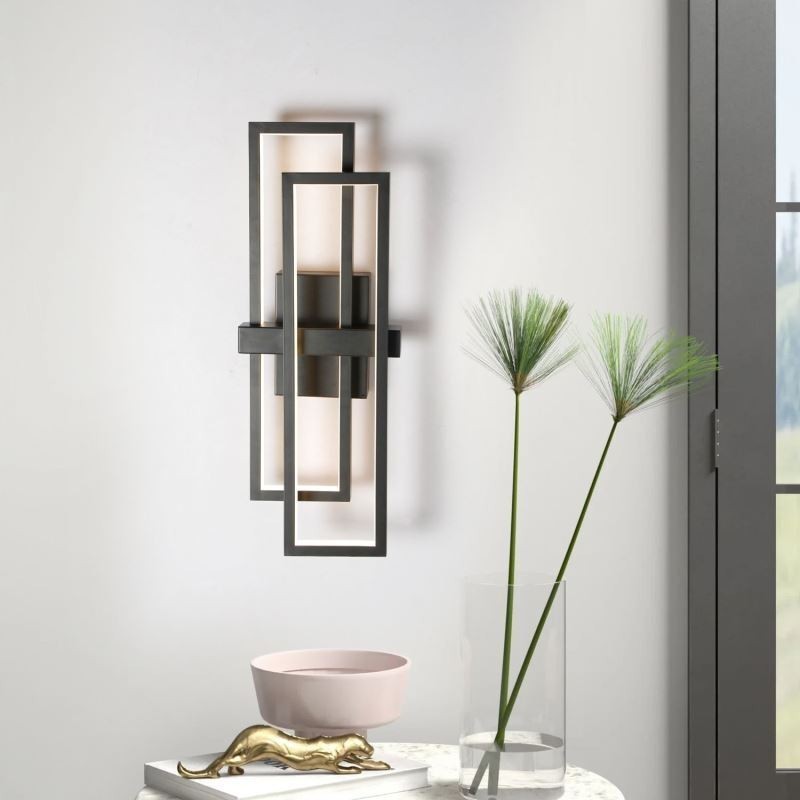 Minimalistické zapuštěné hliníkové umělecké geometrické čtvercové stropní svítidlo