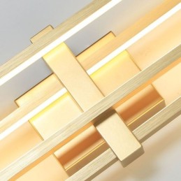 Minimalistické zapuštěné hliníkové umělecké geometrické čtvercové stropní svítidlo