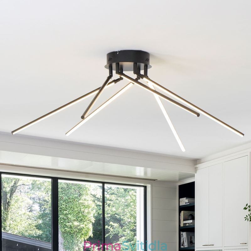 Creative zapuštěná hliníková umělecká stropní lampa pro větrný mlýn