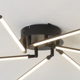 Creative zapuštěná hliníková umělecká stropní lampa pro větrný mlýn