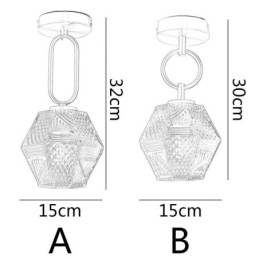 Moderní zapuštěné skleněné domácí osvětlení kreativní stropní svítidlo
