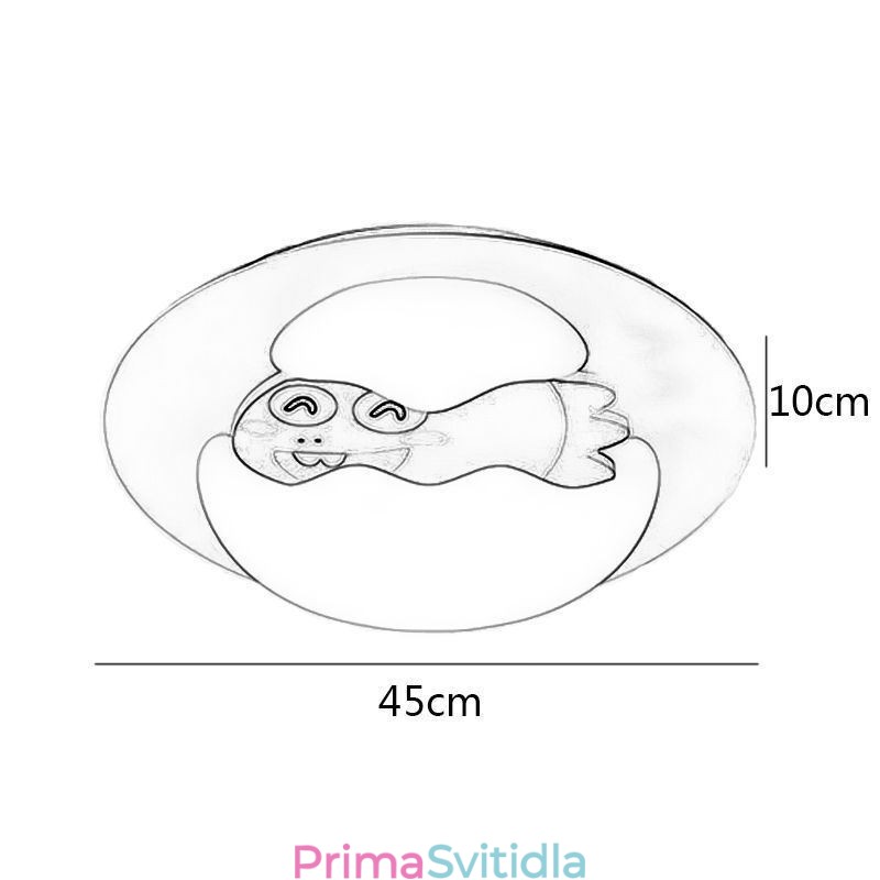 Kreslené zapuštěné moderní dekorativní stropní svítidlo