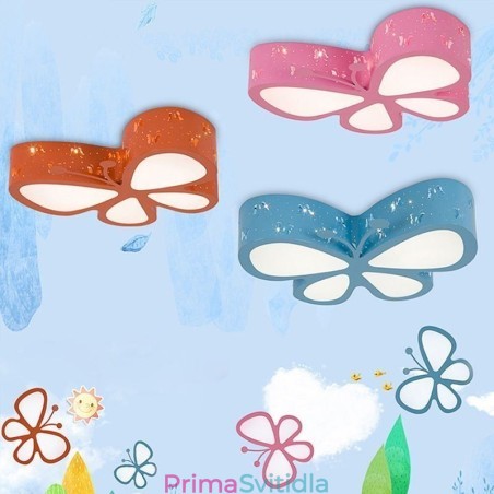 Moderní kovové stropní svítidlo pro zapuštěnou montáž Butterfly