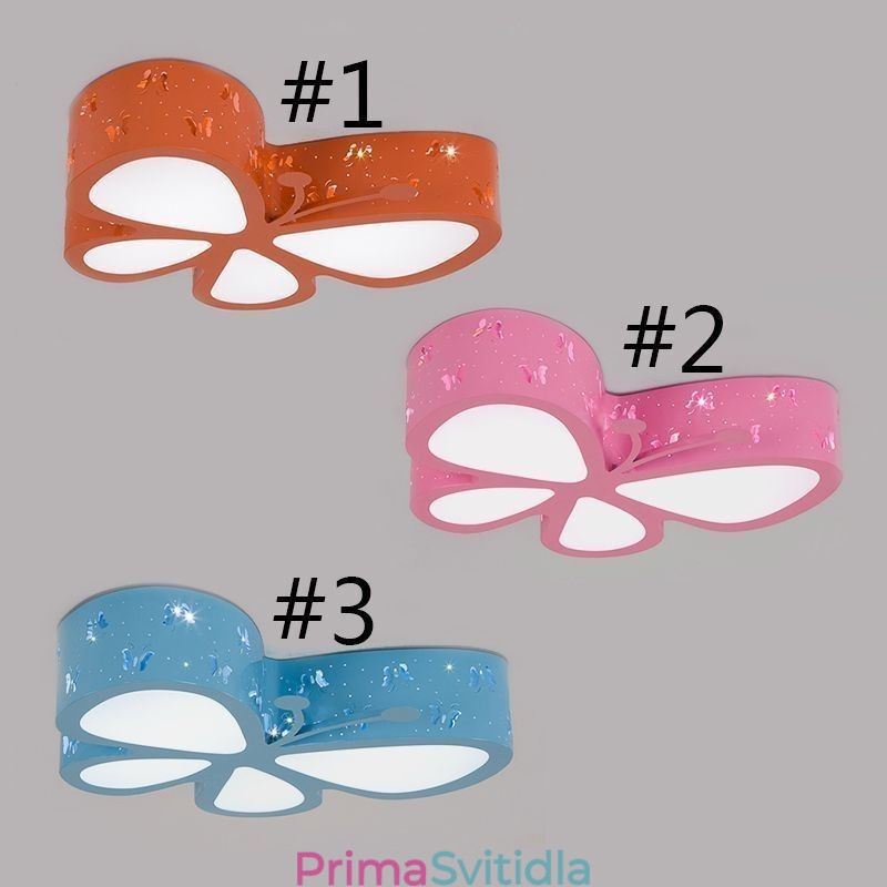 Moderní kovové stropní svítidlo pro zapuštěnou montáž Butterfly