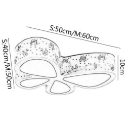 Moderní kovové stropní svítidlo pro zapuštěnou montáž Butterfly