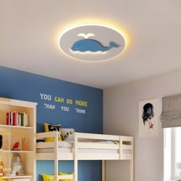 Moderní kreativní stropní lampa velryba stropní světlo