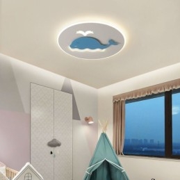 Moderní kreativní stropní lampa velryba stropní světlo
