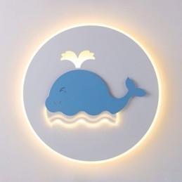 Moderní kreativní stropní lampa velryba stropní světlo