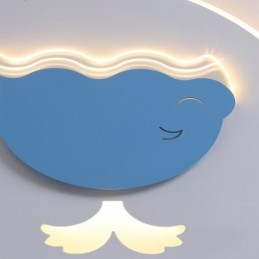 Moderní kreativní stropní lampa velryba stropní světlo