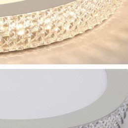 Moderní stropní svítidlo lesklé diamantové zapuštěné