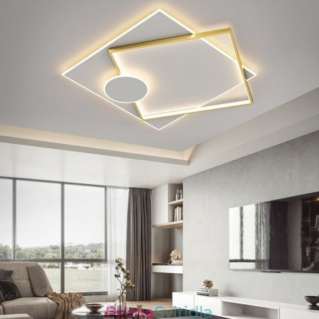 Moderní stropní svítidlo čtvercové geometrické akrylové stropní svítidlo Moderní stropní svítidlo čtvercové geometrické akrylové stropní svítidlo