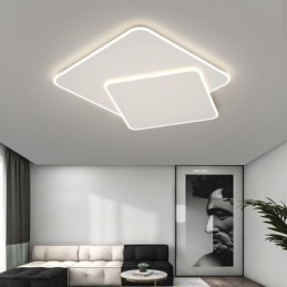Moderní zapuštěné geometrické čtvercové stropní svítidlo