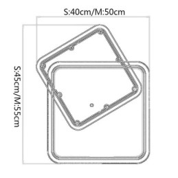 Moderní zapuštěné geometrické čtvercové stropní svítidlo