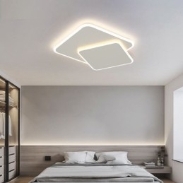 Moderní zapuštěné geometrické čtvercové stropní svítidlo