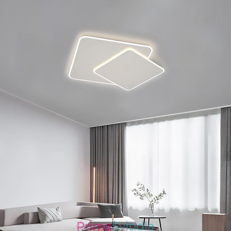 Moderní zapuštěné geometrické čtvercové stropní svítidlo