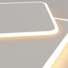 Moderní zapuštěné geometrické čtvercové stropní svítidlo