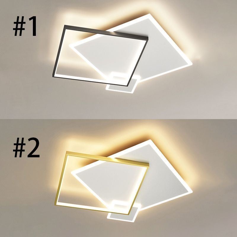 Moderní stropní svítidlo Geometrické čtvercové stropní svítidlo