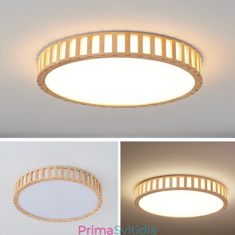 Japonská lampa dřevěné stropní osvětlení