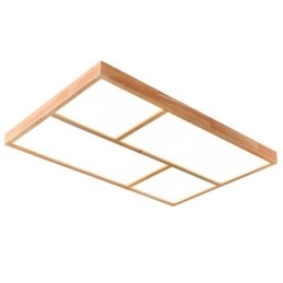 Moderní stropní svítidlo ve stylu minimalistického zapuštěného stropního svítidla ve stylu dřeva