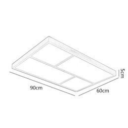 Moderní stropní svítidlo ve stylu minimalistického zapuštěného stropního svítidla ve stylu dřeva