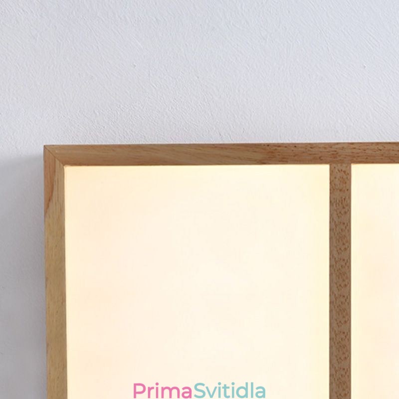 Moderní stropní svítidlo ve stylu minimalistického zapuštěného stropního svítidla ve stylu dřeva