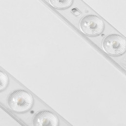 Moderní obdélníkové stropní svítidlo pro spojování stropních svítidel