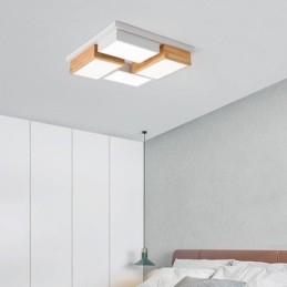 Moderní stropní svítidlo geometrické dřevěné stropní svítidlo