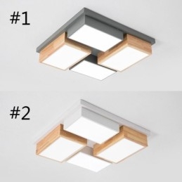 Moderní stropní svítidlo geometrické dřevěné stropní svítidlo