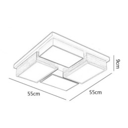 Moderní stropní svítidlo geometrické dřevěné stropní svítidlo