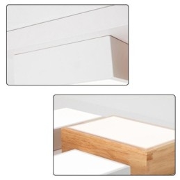 Moderní stropní svítidlo geometrické dřevěné stropní svítidlo