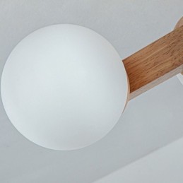 Japonské dřevěné stropní svítidlo Magic Bean molekulární stropní svítidlo