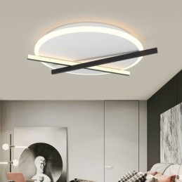 Nordic Ceiling Light Art Stropní design s hodinami