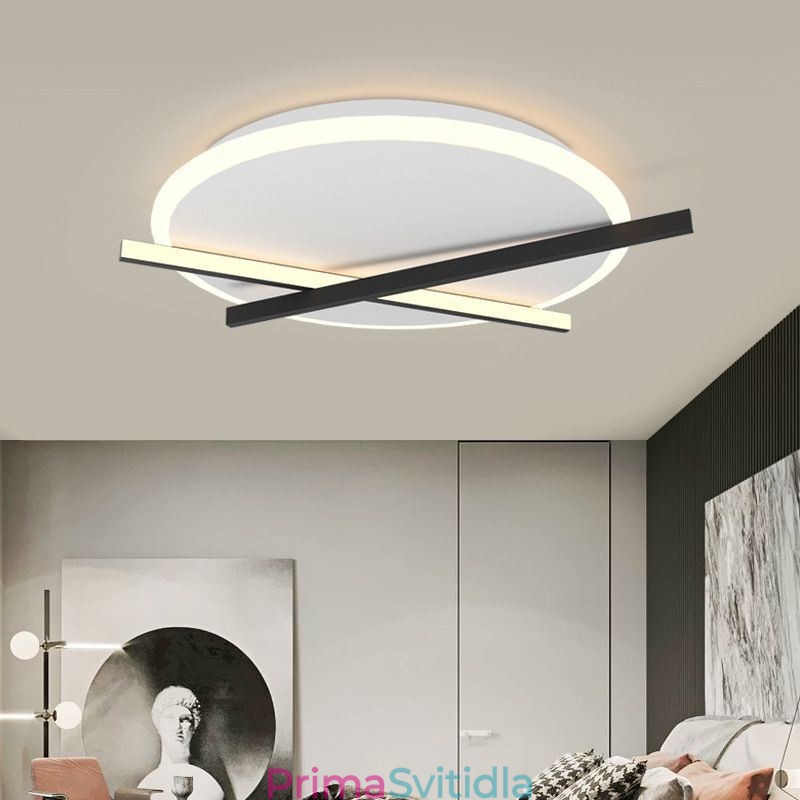 Nordic Ceiling Light Art Stropní design s hodinami