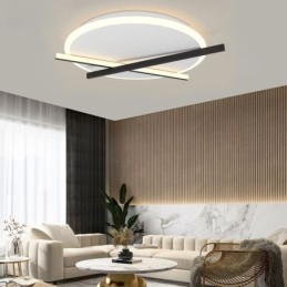 Nordic Ceiling Light Art Stropní design s hodinami