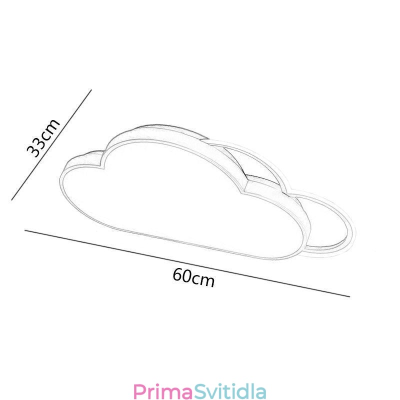 Moderní světla Stropní svítidlo ve tvaru mraku