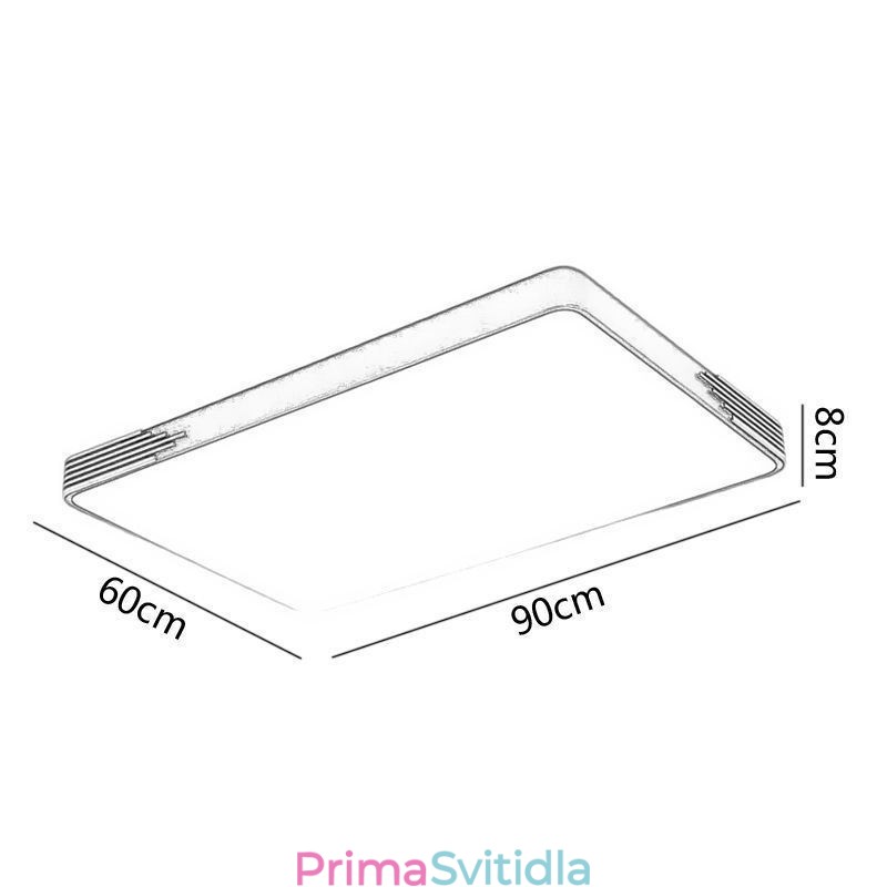 Moderní zapuštěné stropní svítidlo Obdélníkové stropní svítidlo