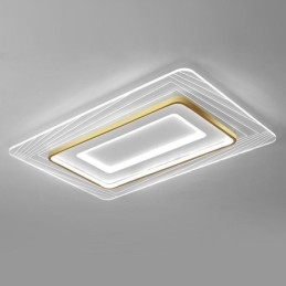 Obdélníkové zapuštěné stropní svítidlo Minimalistické akrylové ultratenké stropní svítidlo