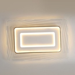Obdélníkové zapuštěné stropní svítidlo Minimalistické akrylové ultratenké stropní svítidlo