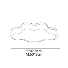 Moderní stropní svítidlo ve tvaru akrylátového mraku pro zapuštěnou montáž pro děti