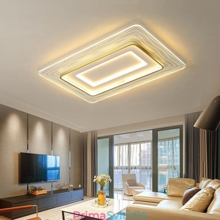 Obdélníková zapuštěná minimalistická akrylová ultratenká stropní lampa Obdélníková zapuštěná minimalistická akrylová ultratenká stropní lampa