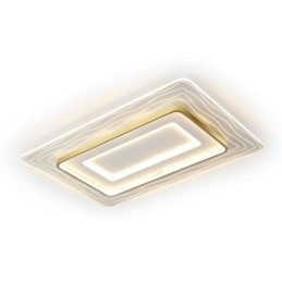 Obdélníková zapuštěná minimalistická akrylová ultratenká stropní lampa