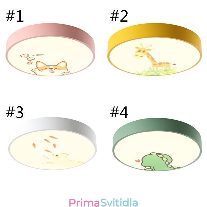 Zvířecí dětské stropní světlo kreslená stropní lampa