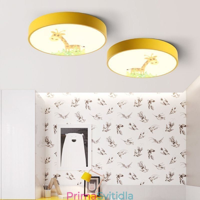 Zvířecí dětské stropní světlo kreslená stropní lampa